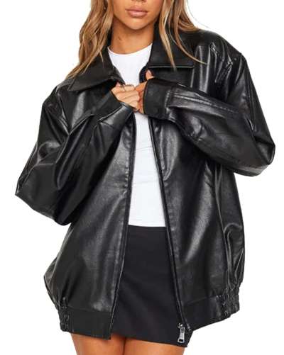 Women's Oversized Jackets, 100% Lambskin