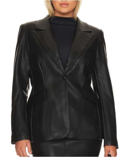 Premium Genuine Women's Leather Blazer Coat - 100% Lambskin