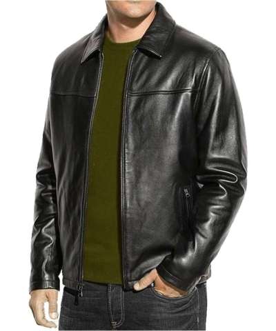 Men's Classic Leather Moto Jacket - 100% Lambskin