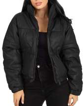 Women's Genuine Leather Puffer Jacket - 100% Lambskin