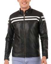 Men's Cafe Racer White Striped