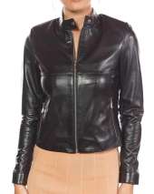 Cafe Classic Women's 100% Lambskin Leather Jacket